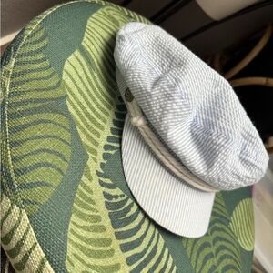 Brixton Blue and White Striped Cap